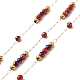 Handgefertigte Perlenketten aus Messing CHC-P011-A02-G-1
