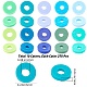 SUNNYCLUE 2700Pcs 10 Colors Flat Round Eco-Friendly Handmade Polymer Clay Beads CLAY-SC0001-33C-2