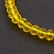 Glass Rondelle Beads Stretch Bracelets BJEW-F070-07-2