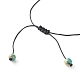 Natürliches imperiales Jaspis (gefärbt) geflochtene Perlenarmbänder-Set für Mädchen und Frauen BJEW-JB06866-05-9
