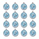 Emaille Charms aus platinierter Legierung ENAM-S118-04P-P-2