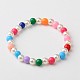 Acrylique imitation perle des bracelets élastiques pour les enfants BJEW-JB01200-01-1