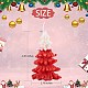 クリスマスツリーキャンドル  香りのキャンドルギフト  ボックス付き  家族の集まり、クリスマスパーティー、休日、新年の装飾に。  レッド  11.3x7cm JX290A-2