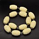 Dyed Carved Column Synthetic Coral Beads Strands CORA-O003-17-2