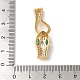 Застежки-крючки из латуни с микропаве из кубического циркония KK-A227-06G-3
