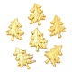 合金カボション  ツリー  クリスマスの日のために  ゴールドカラー  15x11mm PALLOY-E579-01F-G-3
