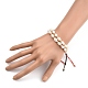 Set di braccialetti di perline intrecciate con filo di nylon regolabile BJEW-JB05382-5