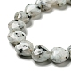 Jaspe de sésame naturel / perles de jaspe kiwi G-B022-12B-4