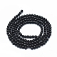 Chapelets de perles en spinelle noir naturel G-D0013-83-2