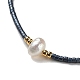 Bracelets de perles tressées en perles d'imitation de verre et graines WO2637-11-2