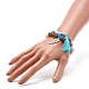 Tassel & Wing Alloy Charm Bracelets Set for Girl Women BJEW-JB06894-5