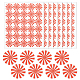 Olycraft 2400 pieza/80 hojas de pegatinas de vórtice mini pegatinas de patrón de vórtice de 12.5x12.5.[118] in pequeñas pegatinas de vórtice rojas impermeables autoadhesivas para el aula decoración de la pared de la habitación del hogar DIY-WH0423-007-1