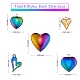 Jewelry Heart Pendant Making Finding Kit DIY-SZ0008-37-2