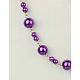 Handarbeit rund Glasperlenketten Perlen für Halsketten Armbänder machen AJEW-JB00055-07-1