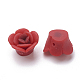 Handmade Polymer Clay Flower Beads CLAY-S089-07-3