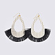 (vendita in fabbrica di feste di gioielli) orecchini pendenti in pelle pu EJEW-JE03605-05-1