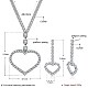 Set di gioielli da sposa romantico SJEW-BB31593-6
