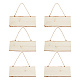 Decorazioni pendenti in legno grezzo AJEW-WH0258-813-1