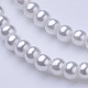 Chapelets de perles en verre nacré X-HY-3D-B01-2