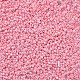 ガラスシードビーズ  不透明な色の種  DIYジュエリー作成用の小さなクラフトビーズ  ラウンド  ピンク  2mm  穴：1mm  約30000個/ポンド SEED-A010-2mm-55-2