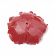 染色された合成サンゴビーズキャップ  花  レッド  18.5~19.5x19~20x4.5~5.5mm  穴：1mm CORA-N002-3-02C-2