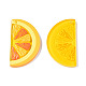 半透明のアクリルパーツ  3dプリント  オレンジ  ミックスカラー  38x21.5x3mm  穴：2mm TACR-T021-41-3
