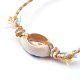 Verstellbare geflochtene Perlenarmbänder BJEW-JB05152-03-4