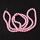 Chapelets de perles en verre peintes X-DGLA-S071-6mm-37-3