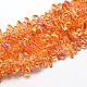 Full Rainbow Plated Chip Glass Bead Strands EGLA-E028-FR02-1