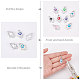 DICOSMETIC 96Pcs 8 Colors Hamsa Hand Pendant Evil Eye Charm Hand Symbol Charm Good Luck Charm Protection Charms CCB Plastic Pendant for DIY Necklace Crafting Jewelry Making FIND-DC0001-42-4