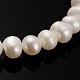 Fili di perle di perle d'acqua dolce coltivate naturali PEAR-E002-28-01-1