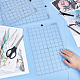 PVC製カッティングマットパッド  デスクトップ細かい手作り作業革工芸縫製diyパンチボード  透明  33.4x22.3x0.05cm DIY-WH0504-08-3