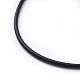 Резиновый шнур для ожерелья с латунной фурнитурой NFS160-1-3