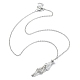 304 Stainless Steel Braided Macrame Pouch Empty Stone Holder for Pendant Necklace Making X-NJEW-TA00078-1