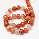 Natural Striped Agate/Banded Agate Beads Strand X-G-G581-10mm-20-2