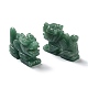 Figurines de dragon de guérison sculptées en aventurine verte naturelle DJEW-F025-02D-1