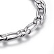 304 Stainless Steel Figaro Chain Bracelets BJEW-L637-04A-P-2