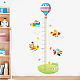 SUPERDANT 3 PCS/Set Height Chart Hot Air Balloon Height Chart Animal Pilot Wall Sticker PVC Growth Charts Ruler 50 to 170 cm Height Measure for Nursery Bedroom Living Room DIY-WH0232-034-5