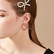Boucles d'oreilles pendantes en perles de verre enveloppées EJEW-TA00205-4
