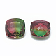 Cabujones de cristal con rhinestone RGLA-T045-12x12-001TO-2