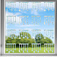 16 個防水 PVC カラーレーザーステンドウィンドウフィルム静的ステッカー  静電窓デカール  混合図形  350x840mm DIY-WH0314-096-1