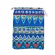 黄麻布製梱包袋ポーチ  巾着袋  ブルー  17.3~18.2x13~13.4cm ABAG-L005-G11-2
