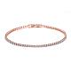 Romantique alliage d'étain bracelets strass tcheque BJEW-BB02311-RG-1