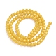 Chapelets de perles rondes en jade de Mashan naturelle X-G-D263-4mm-XS07-2