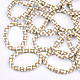Rafia hecha a mano tejido anillos de unión WOVE-T005-30C-1