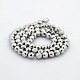 Faceted Round Non-magnetic Synthetic Hematite Beads Strands G-P061-59-2