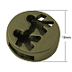 Bronze antique breloques à glisser de style tibétain X-TIBE-A19639-AB-FF-1