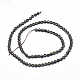 Chapelets de perles en obsidienne dorée naturelle G-D0003-A34-2