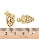 Латунные микро проложить кубического циркония подвески KK-L243-01G-03-3