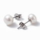 Goujons de perles naturels EJEW-P223-01C-P03-2